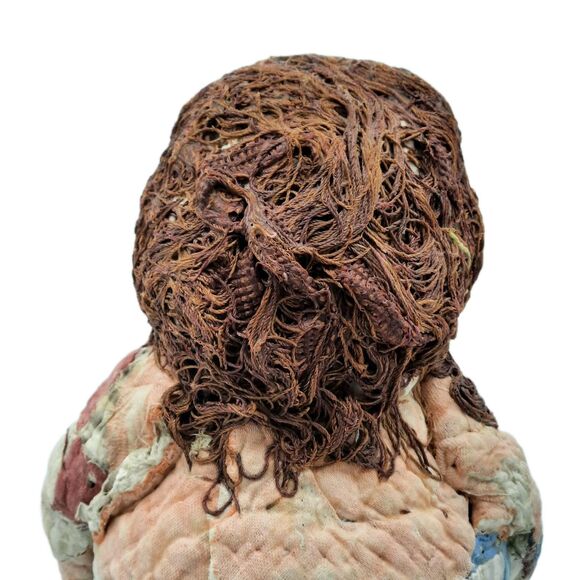 Vintage Rare Signed Thomas Miller Hand made Quilt Mache Lady Folk Art Sculpture - Picture 8 of 13